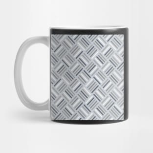 Herringbone Pattern Slate Grey and Stone Mug